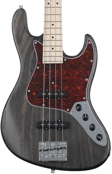 Sadowsky MetroLine 21-fret Vintage J/J Bass, Swamp Ash Body, 4-string - Nirvana Black Transparent Satin