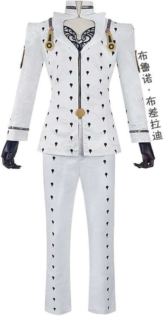 Weixu Cosplay Costume Golden Wind Black Spot Outfit Halloween Uniform for Women Men
