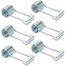 6 Pcs Butterfly Spring Hinge Door Closer, with Rubber Bumpers, Fits on Most Door Butt Hinge Pins