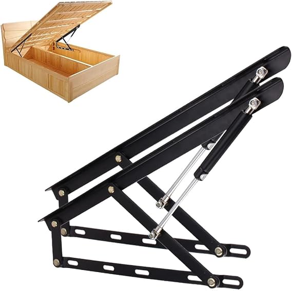 Heavy-Duty Hydraulic Bed Lift Mechanism, Gas Spring Storage Lift Kit for Bed Box or Sofa Bed - Ideal for Maximizing Bed Space and Easy Access(Size:750mm)