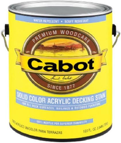 Cabot Stain 41806 Neutral Base Solid Color Decking Stain W/ Surface Protector Size:quart.