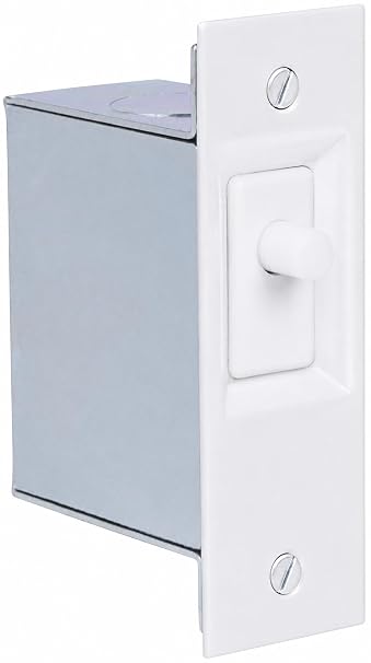 Hazlet SQ11302 600-Wat Electrical Door Switch, 125V AC, White
