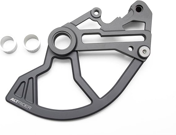 AltRider Rear Rotor Guard Compatible with KTM/Husky/GASGAS Dirt Bikes - Heavy Duty CNC Machined Aluminum - Enhanced Brake Hanger - Axle Mounted Strength - Light Weight Design