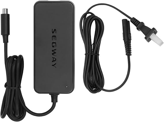Segway Ninebot Battery Charger for ES1/ES2/ES3/ES4/ES4 Plus/MAX G30LP Electric Kick Scooter, Multiple Security Protection, UL& CE Certified, Black