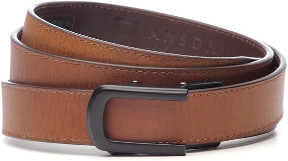Anson Belt & Buckle - Women's 1.25" Traditional in Black Buckle with Ratchet Belt Strap