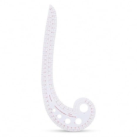 French Curve Ruler, DIY Sewing French Curve Ruler, Metric Sewing Ruler, Comma Grading Ruler Drawing Template Tool, Pattern Making Ruler for Beginner Tailor Designers