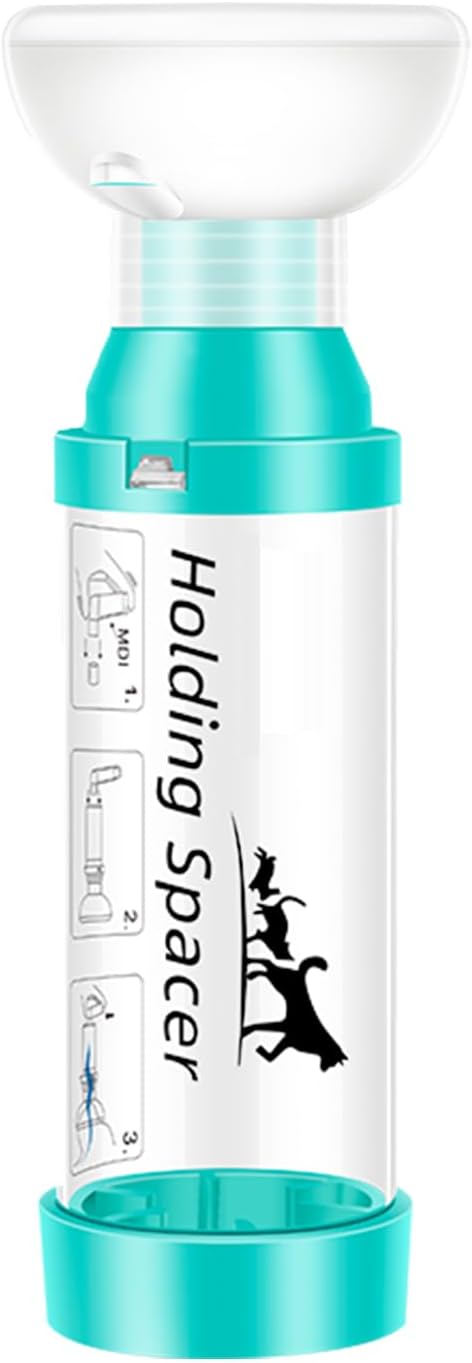 Cat Inhaler Spacer with 1 Round Silicone Mask Feline Aerosol Chamber for Cats with a Respiratory Condition (for Cats)
