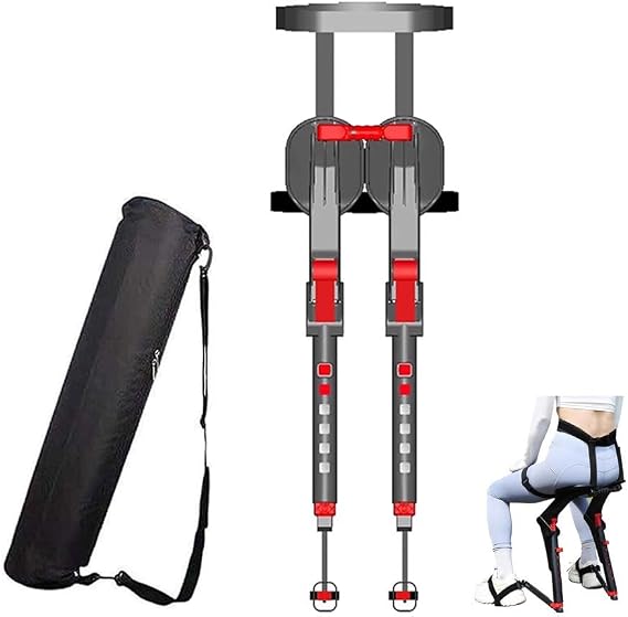 Adjustable Wearable Invisible Chair Portable Foldable Stool, Chairless Chair Leg Part Ergonomics Lightweight Seat, 5 Gear Adjust Seating Height, Outdoor Fishing Portable Seat ( Color : Style1 )