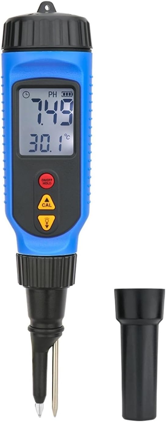 PH Meter Digital Penetrating PH Meter Dough Meat Vegetable Fruit Sauce Semi-Solid PH Tester Acidity Meter