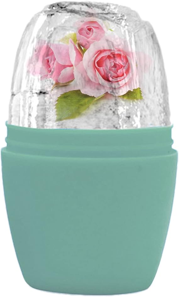 Beauty Roller, Ice Roller, Small Face Roller, Ice Roller, Ice Roller, Face Roller, Eye and Neck Ice Roller, Relief from Edema, Bear Relief, Face Cooling, Facial Ice Massage, Slimming, Reusable, Ice