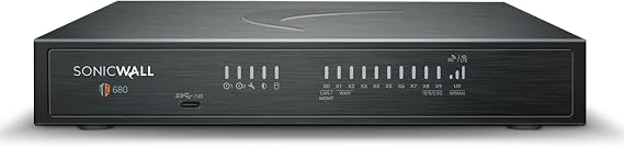 SonicWall TZ680 5 Gbps Next-Gen Firewall Appliance, HW Only - High-End SMB