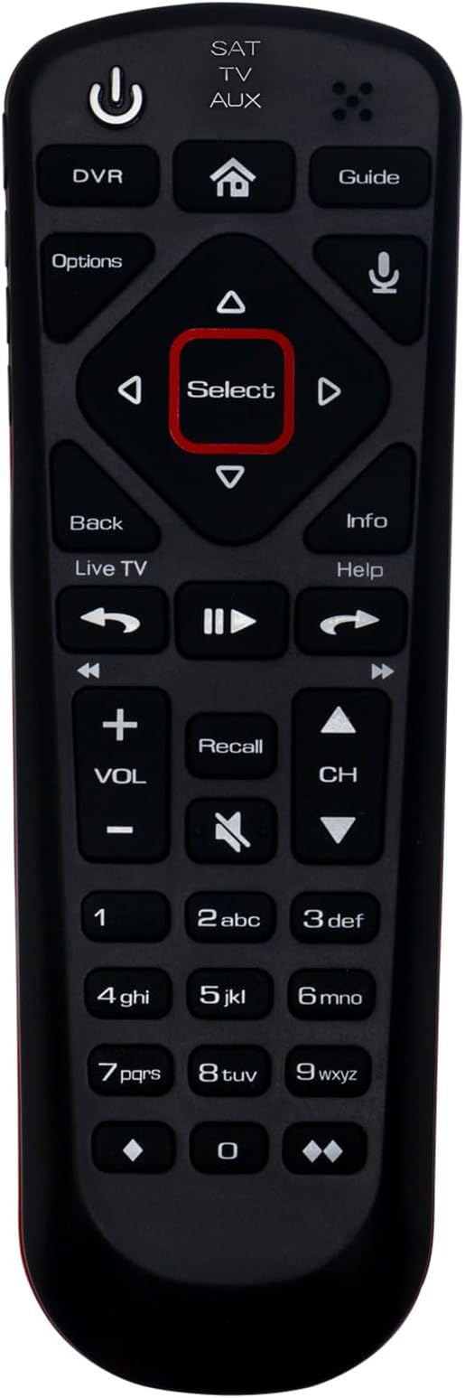 Replacement Remote Control fit for Dish Network Satellite Receiver 54.0