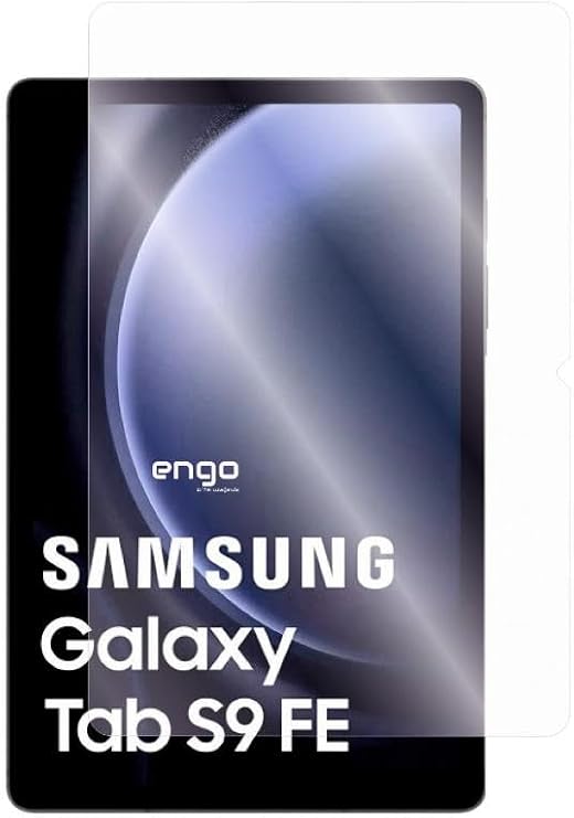 Engo Samsung Galaxy Tab S9 Fe İle Uyumlu Mat Ekran Koruyucu 9h Temperli Kırılmaz Esnek Nano Cam, Parmak İzi Bırakmayan Yansıma Ve Parlama Önleyici Koruma Sm-X510