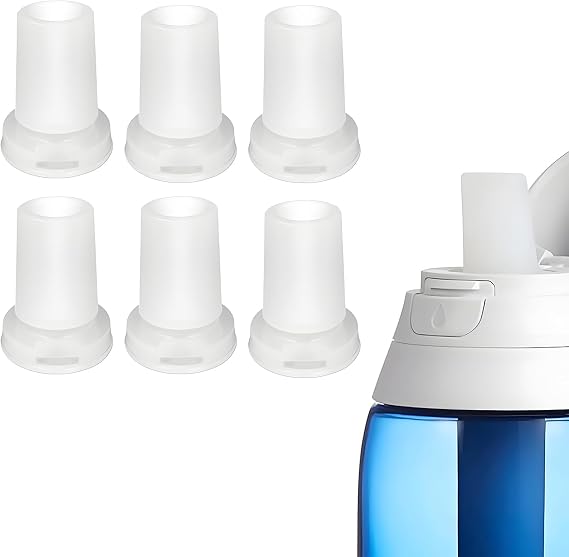 6 Pack Bite Valve Silicone Water Bottle Mouthpiece Replacement Compatible with Brita Filtered Water Bottle Mouthpieces for Brita Bottle Insulated Nozzle Fittings