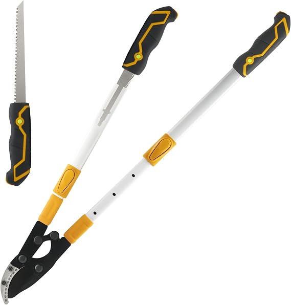 Telescopic Pruning Shears with 21 cm Hand Saw