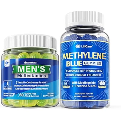 LILICARE Mens Multivitamins Gummies  Methylene Blue Gummies for Human