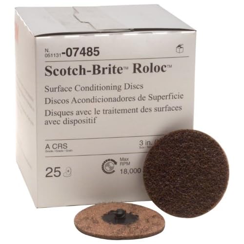 3M 7485 3 Roloc Coarse Surface Conditioning Disc, Brown 07485