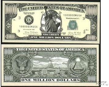 (100) Traditional Million Dollar Bill