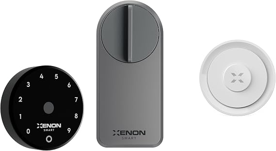 Xenon Smart Akıllı Otomatik Motorlu Kapı Kilidi Parmak İzi Şifreli Wi-Fi Mobil Uygulama Kontrol Uzaktan Kilitleme Mekanik Anahtarsız Kilit ve Zigbee Akıllı Ağ Geçidi Tuya Uyumlu Gateway Güvenlik Seti