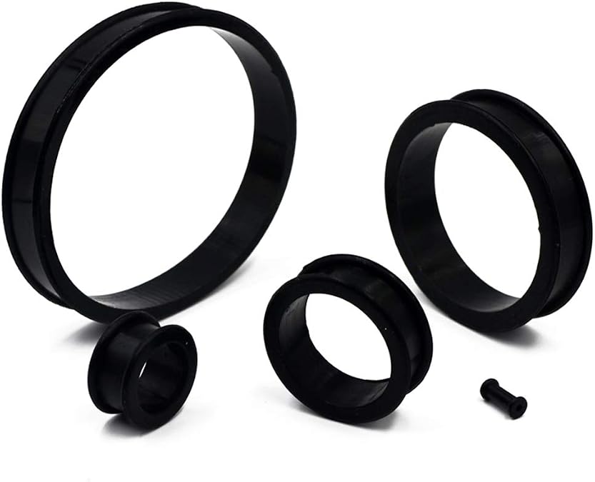 Pair Supersize Flexible Silicone Double Flared Ear Tunnel Plug Ear Piercing Flesh Tunnel Ear Gauge Expander Stretchers Piercing 3mm-76mm
