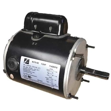 Motor, 1/2 HP, Single Phase, Steel