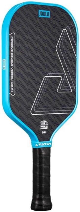 JOOLA Double Vision 16mm Pickleball Paddle - Signature and Standard Shape - Aramid Surface for Softer Responsive Touch - SK Film for Reduce Vibration - USAP Approved - NFC Chip Enabled