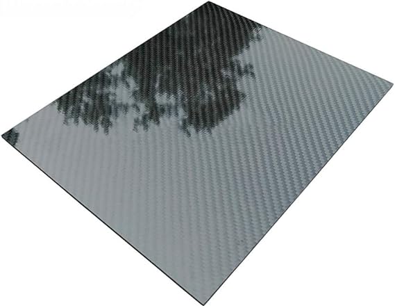 Carbon Fiber Sheet Board Plate 3K Panel 100% Laminate Rigid Twill Glossy,450mm x 350mm x 0.5mm
