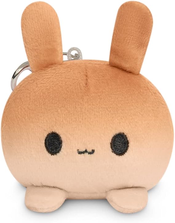 TeeTurtle | Bunny Plushie Charm Keychain | Happy Bun Bun