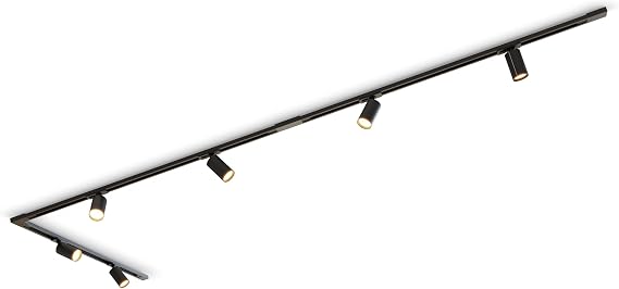 CALEX Tracklight, 3M, 6 GU10 Spots, Matt Black