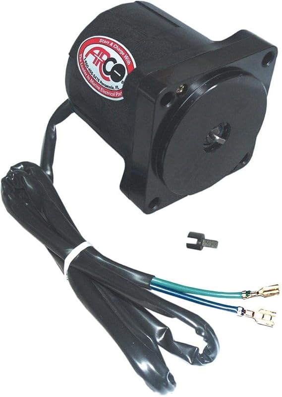 Arco 6241 Tilt Trim Motor for BRP-OMC 60, 70, 90, 115, 150, 175, 2000 (1991+), 120 (1991-1994), 50 3-Cyl (1995+), 60, 130 V-4, 115-200 (1997+), 225 (1998-1999), Black