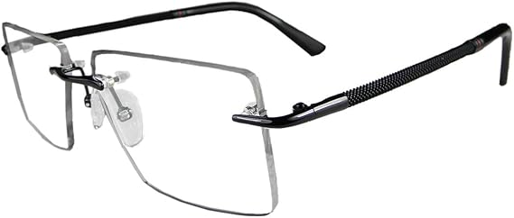 Circleperson Rimless Pure Titanium Eyeglasses frames Square Light Weight