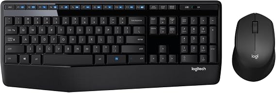 Logitech Mk345 Wireless Keyboard and Mouse Combo (Black)
