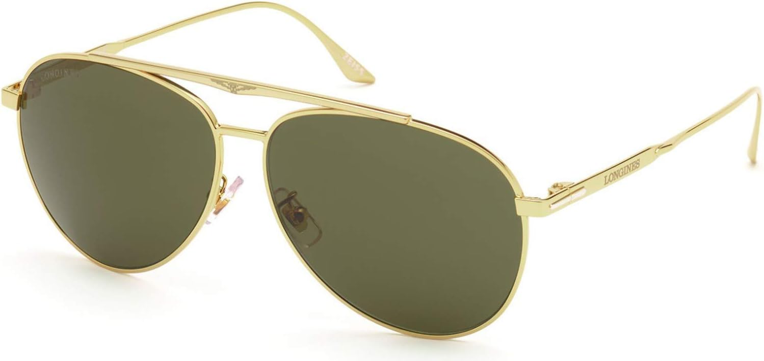 Longines Sunglasses LG 0005 -H 30N Shiny Endura Gold & PalladiumGreen
