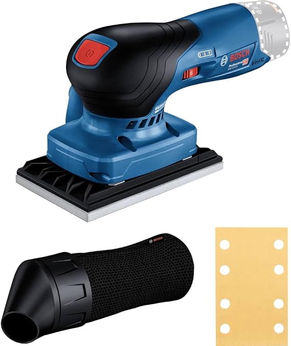 Bosch Professional 12V System Cordless Orbital Sander GSS 12V-13 (Compatible with Bosch Click & Clean dust Extraction System, incl. 1 x Sanding Sheet, dust Bag)