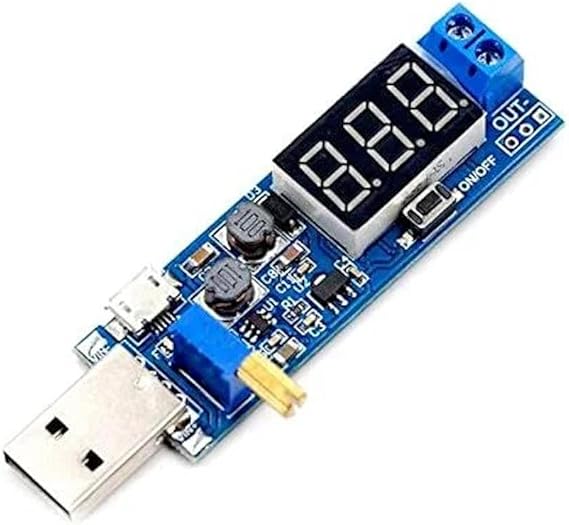 SANEC DC-DC USB Boost Güç Regülatör Modülü 3.3V 5V - 9V 12V 24V Masaüstü Güç Modülü