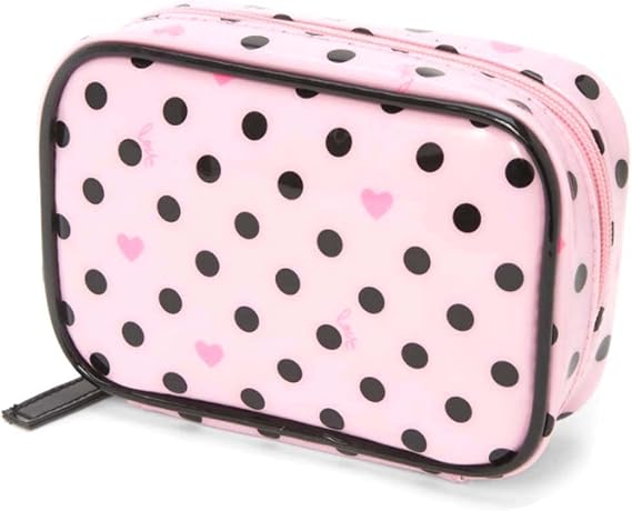 Claire's Polka Dot Mini Makeup Bag - Pink