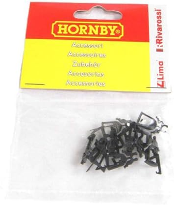 Hornby R8099 10 Pack Coupling Assemblies 00 Gauge Wheels & Couplings Accessory,Black