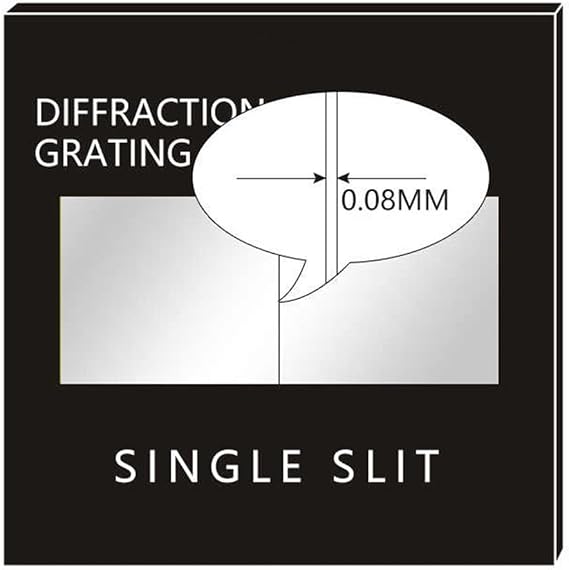 Transmission Diffraction Grating Suitable for Both Single and Double Slit Experiments in Physics Education (0.08mm)