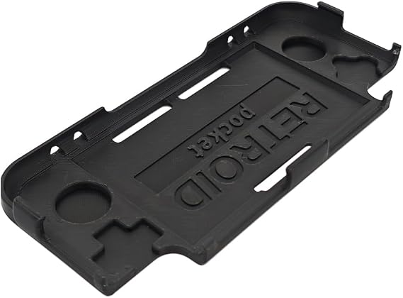 Grip Handle for Retroid Pocket 3+ Reversible Grip Case Screen Protective PLA+ Shell Cover for Retroid Pocket 3+ Game Console Accessories (Black)
