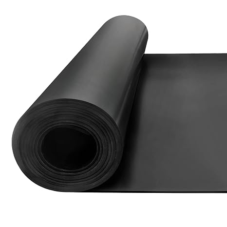 Neoprene Rubber Sheet Roll - 80" x 40" x 1/8" Thick Heavy Duty Insulated Heatproof Gasket Material Seal Sheet - Perfect for DIY Projects