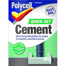 POLYCELL 20204 Polycell Quick Set Cement Polyfilla, 2 kg - Grey