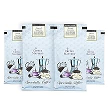 Coffee Masters Flavored Coffee, Almond Amaretto, Ground, 12-Ounce Bags (Pack of 4)
