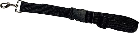 Snoozer Lookout Replacement Strap - Dog Seat Belt for Car, Doggy Seatbelt, Attaches to Harness for Small and Medium Sized Dogs, Adjustable Strap with Clip - Black