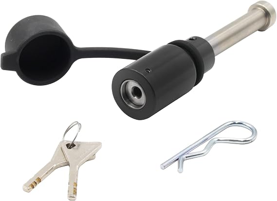 Proven Industries HL1 Hitch Pin Lock - 2" & 2-1/2" Receiver, Black | Receiver compatibility, stainless steel construction, fits 2" and 2-1/2" receivers, USA-made.