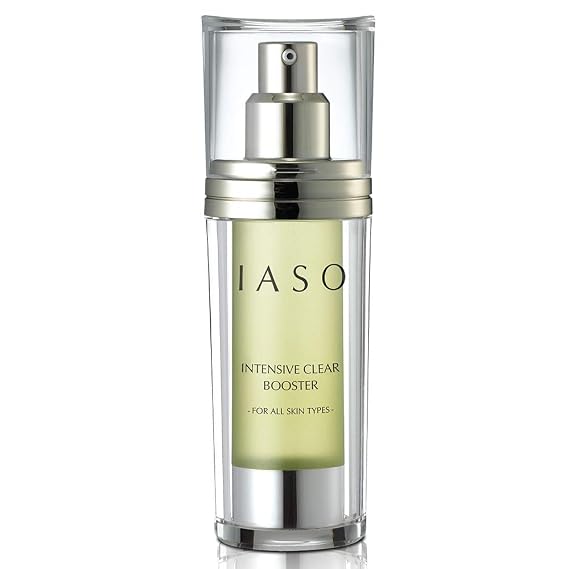 IASO INTENSIVE CLEAR BOOSTER | Skin Retexturizer, Powerful AHA/BHA, Soothing Aloe, Smooth Skin Texture, Skin Stress Rrelief Solutions, All Skin Types, Korean Skin Care, 1.18 oz