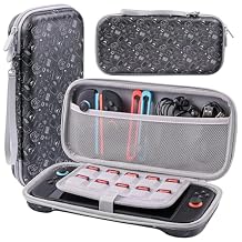 Honghao Switch 2 Case for Nintendo 2 2025, Nintendo Switch 2 Protective Hard Slim Case with 10 Game Card Slots White