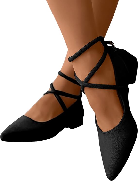 Women's Sandals with Heel Women's Ballet Flats Elegant Heel Flat Shoes Wedding Women's Closed Slippers Leather Women Loafer Slippers Women's Shoes Slip-On Orthopaedic Hiking Shoes
