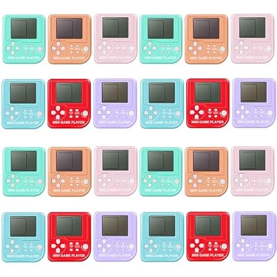 24 Pack Video Game Party Favors for Kids Video Game Keychain Video Game Birthday Party Supplies