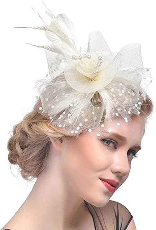 Huachi Fascinators Hats for Women Tea Party Headband Kentukyi Derbiy Hats Fascinator Headpiece