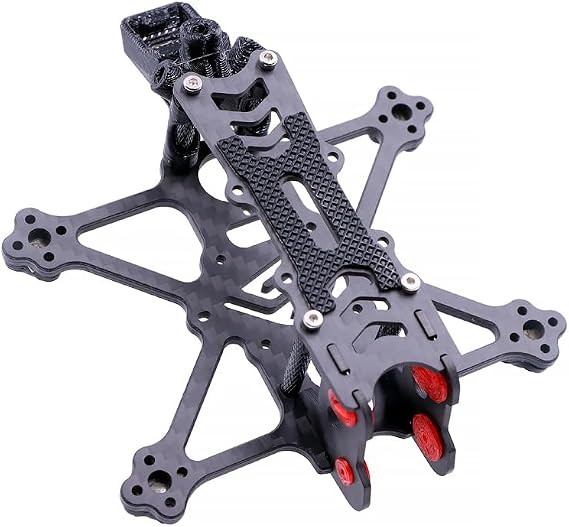 Fi-135/Fi-115/Fi-100 Rack Carbon Fiber Frame Kit Compatible with O4 Drone 3-inch 2.5-inch 2-inch Propeller (Fi-100)